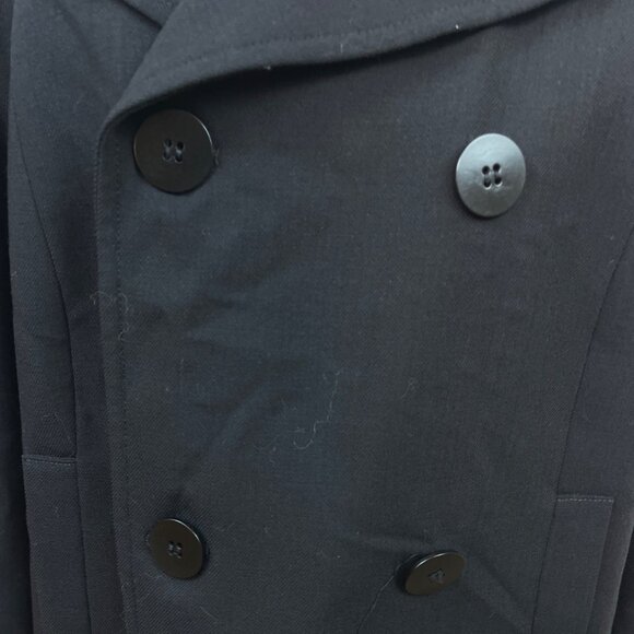 Liz Claiborne Women’s Black Double-Breasted Peacoat Blazer - Picture 5 of 8